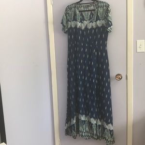 Long navy dress